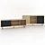 Modern Oak Black TV Bench & Sideboard Set 3D model small image 4