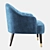 Deephouse Leicester Armchair - Stylish and Comfortable 3D model small image 3