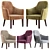 Vintage-inspired Virginia 279 Chair 3D model small image 1