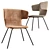 Flexible Upholstered Reception Chair 3D model small image 1