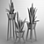 Modern Sansevieria Plant: 3D Model for 3Ds Max 3D model small image 4