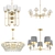 Modern Chandelier Collection 3D model small image 1