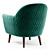 Deephouse Benelux Armchair 3D model small image 3