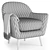Deephouse Benelux Armchair 3D model small image 4