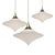Modern Golden Pendant Lights 3D model small image 3