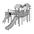 Kompan Four Tower Playground Set 3D model small image 4