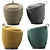 Scandi Chic Liz Pouf 3D model small image 1
