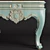 Elegant Wood & Marble Console 3D model small image 3