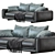 Nativ 4-Seat Sofa: Underline Modern Elegance 3D model small image 4