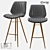 Industrial Style Bar Stool 3D model small image 1