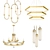 Modern Lighting Collection: Chandeliers & Pendants 3D model small image 1