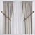 Rope-Decorated Curtain Panel 3D model small image 1