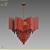 Elegant Pulsar Chandelier by L'Arte 3D model small image 3