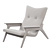 Sleek Black Leather Lounge Chair by Adrian Pearsall 3D model small image 4