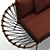 Zanaboni Edizioni Red Oval Sofa 3D model small image 3