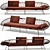 Zanaboni Edizioni Red Oval Sofa 3D model small image 6