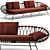 Zanaboni Edizioni Red Oval Sofa 3D model small image 7