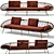 Zanaboni Edizioni Red Oval Sofa 3D model small image 8