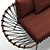 Zanaboni Edizioni Red Oval Sofa 3D model small image 9