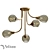 Velten Smoke Glass Chandelier 3D model small image 1