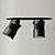 Sleek Ceiling Light Fixture 3D model small image 3