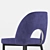 Velvet Comfort: Molly Chairs 3D model small image 4