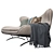Cozy Comfort: Liu Jo Warm Hug Sofa 3D model small image 2