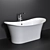 Luxurious Victoria + Albert Toulouse Bath 3D model small image 1