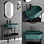 Oval Washbasin Console by Nic Design 3D model small image 1