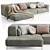 Contemporary Kafka Sofa: Luxury Comfort 3D model small image 1