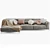 Contemporary Kafka Sofa: Luxury Comfort 3D model small image 2