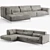 Contemporary Kafka Sofa: Luxury Comfort 3D model small image 3