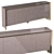 Elegant Hamilton Cabinet: Wood, Stainless Steel 3D model small image 1