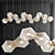 Modern Elegance: Welles Glass Chandelier 3D model small image 1