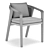 Elegant Outdoor Dining Set 3D model small image 4