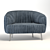 Elegant Modern 3-Seater Sofa 3D model small image 2