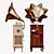 Vintage Walnut Gramophone - High Quality Wood Replica 3D model small image 4