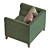 Boystown Chair: Classic Comfort in Contemporary Style 3D model small image 2