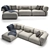 Modern Outdoor Sofa - B&B Italia Butterfly 3D model small image 5