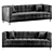 Modern Mariel Velvet Sofa 3D model small image 1