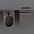 Alice Form WC: Sleek Ceramic Toilet 3D model small image 4