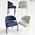 Meridiani Isetta Fabric Chair 3D model small image 1