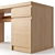 Sleek Malm Desk - Versatile & Stylish 3D model small image 3