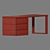 Minimalistic Mao Oak Desk 3D model small image 3