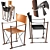 Revamped Regista Chair: Ashwood, Leather, Aluminium 3D model small image 1