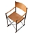 Revamped Regista Chair: Ashwood, Leather, Aluminium 3D model small image 3