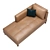 Luxury Karin Chaise: Sleek Design & Supreme Comfort 3D model small image 2