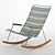 Modern Click Rocking Chair 3D model small image 1