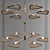 Elegant Papillion Pendant Light 3D model small image 1
