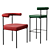 Kashmir Chair & Barstool Duo 3D model small image 1